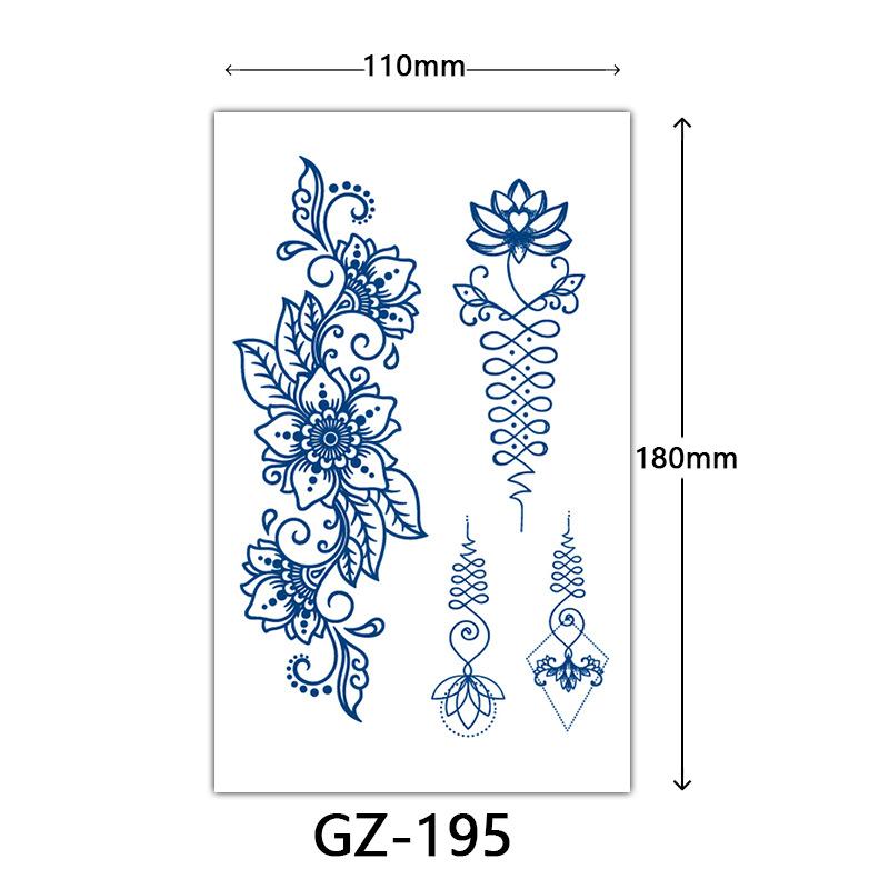 Herbal Semi-Permanent Tattoo Sticker, Animal English Totem Tattoo Sticker, Sweat-Proof Waterproof Tattoo