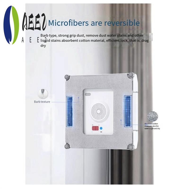 AEE2-5 Pcs For Ecovacs W920 850 880 Window Cleaning Robot Cleanable And Reusable Microfiber Cloths серый