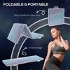 6FT Foldable Gymnastics Mat, Tri-Fold 2" Thick Crash Mat with Carry Strap Handles for Home Training, Sky Blue