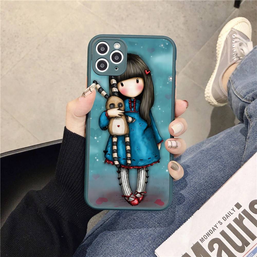 Japan Santoro G-Gorjuss Phone Cases For IPhone 16 15 14 Plus 13 12 11 Pro Max Matte Oft Bumper Phone Cover