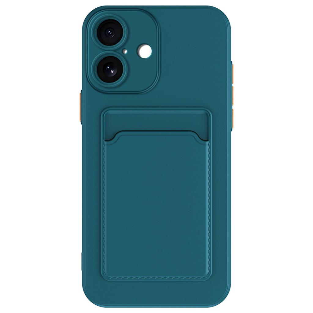 For iPhone 17 Case Flexible TPU Phone Cover with Back Card Slot