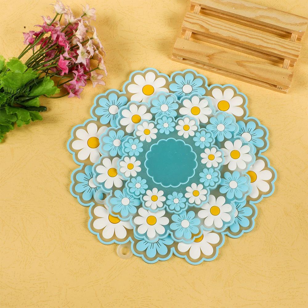 Cute Daisy Blossom Table Mat Daisy Placemat Dinner Plate Insulated Pads Milk Mug Coffee Cup Coaster Insulation Kitchen Placemat