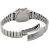 Casio Women's Digital Watch LA670WEA-8A Silver Light Beige Stainless Steel Band