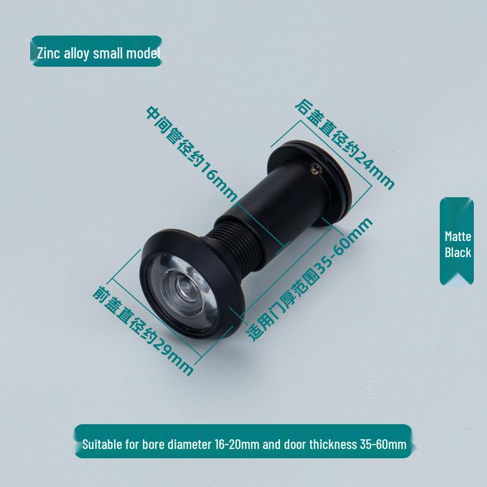 Universal Anti-Theft Peephole: Adjustable Door Viewer for Hotels/Guesthouses, Interior To Exterior View, Anti-Pry Design.