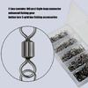 100pcs Ball Bearing Barrels Rolling Swivels Barrels Swivels Fishing Lure Hook Connector Fishing Accessories for Saltwater
