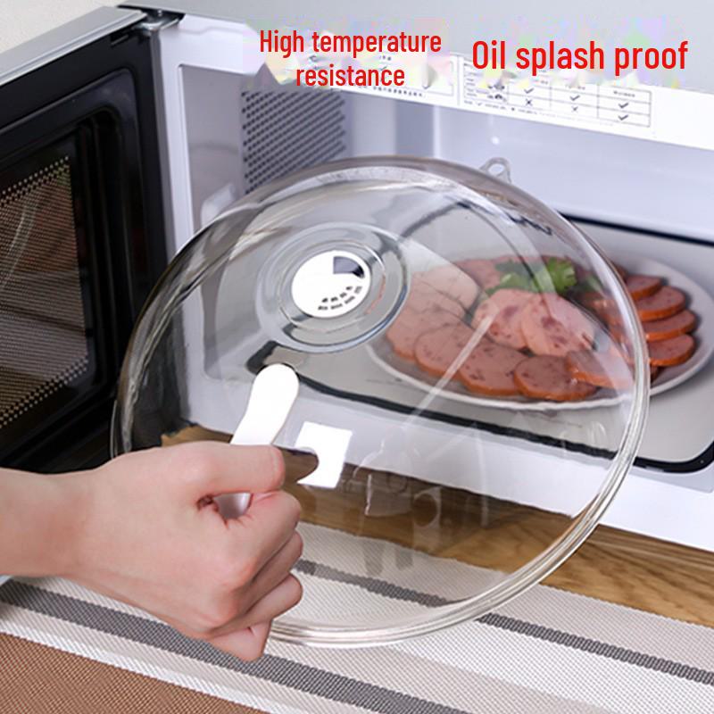 Microwave Heat-Resistant Splash-Proof Food Cover – Food-Grade Plastic, Household Bowl Cover