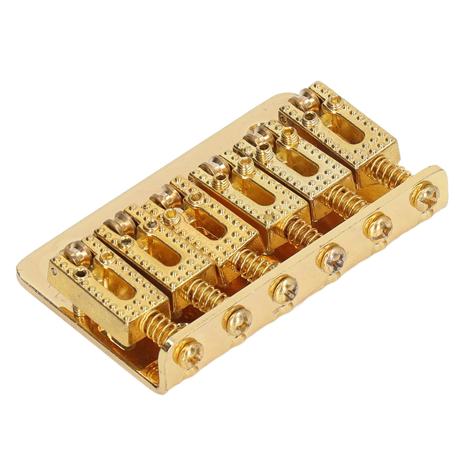 

Бридж для электрогитары 6 струн 65 мм глянцевый металлический хардтейл фиксированный бридж замена золото золотой