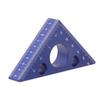 Aluminum Alloy 3D Triangle Ruler, Height Gauge, Marking, Multi-Function Measuring Tool, Rust-Resistant, Dual Inch/Millimeter Scale, for Woodwor