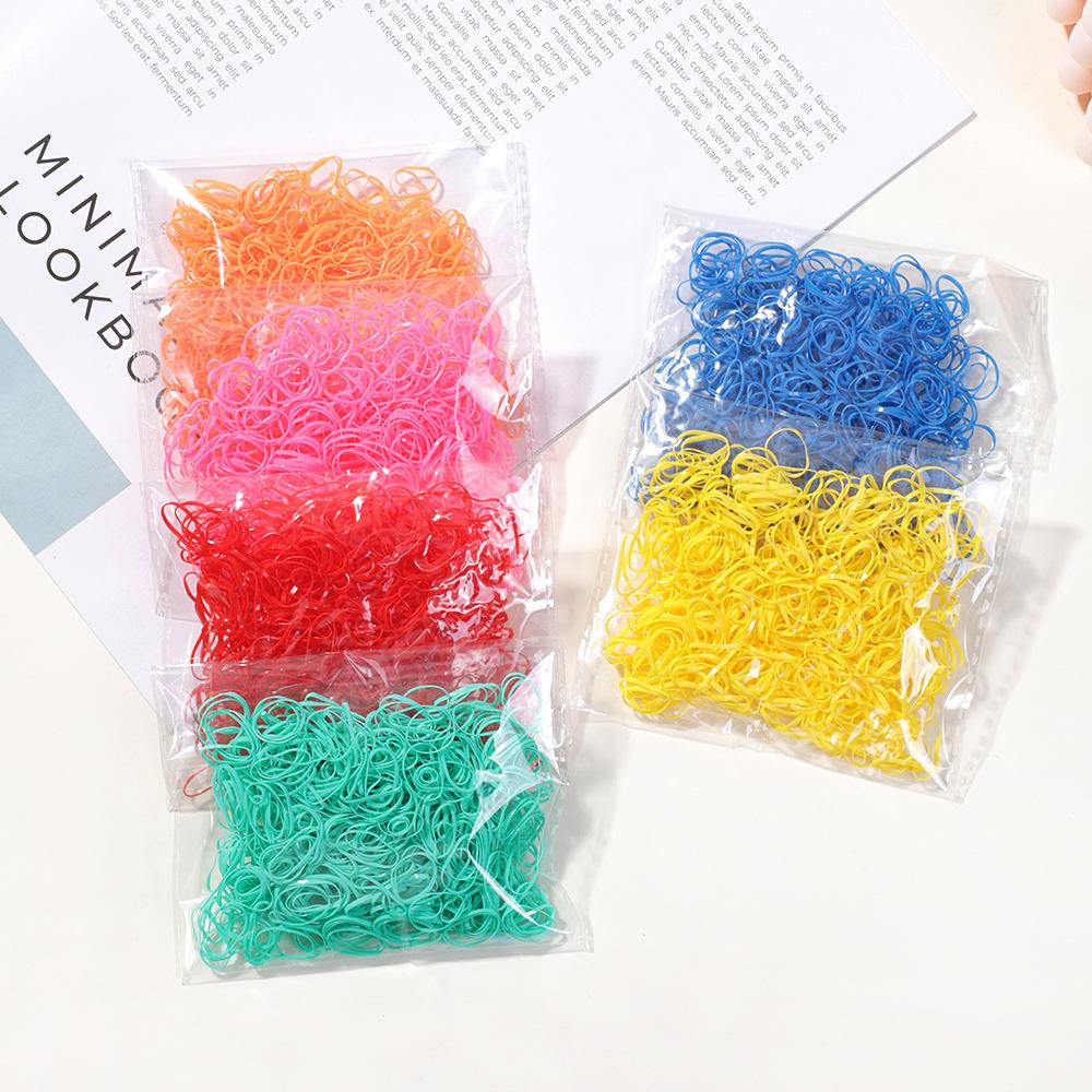 Women'S Hair Tie Disposable Rubber Band Color High Elastic Hair Band Set Does Not Hurt Hair Headrope Hair Accessories 2552