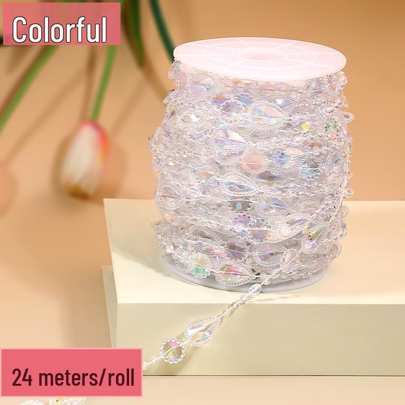 Acrylic Beaded Curtain for Weddings, Aisle Runners, Stage Decor, and Christmas Trees