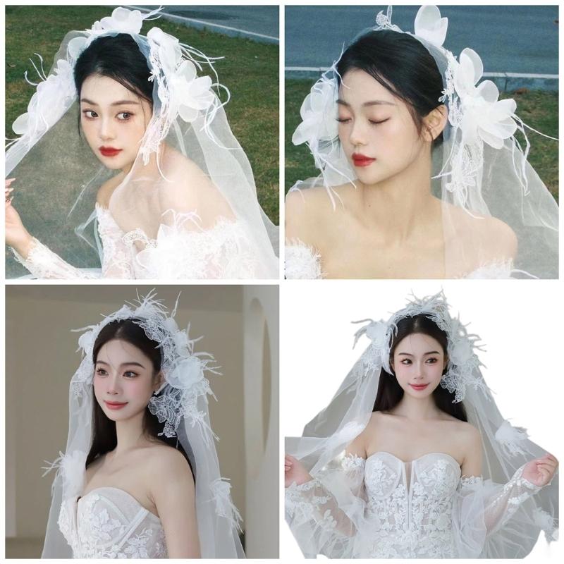 Bachelorette Party Bridal Veil Decorations Bride To Be Gift Bridal Shower Wedding Hen Night Bridal Veil Bride To Be Gift