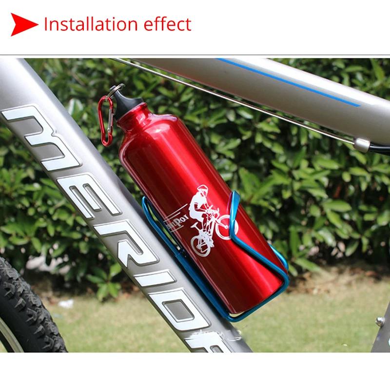 2PCS Mountain Bike Bottle Cage Aluminum Alloy Ultralight MTB Waterbottle Holder Outdoor Riding Bottle Rack Bicycle Accessories