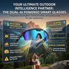 Outdoor Smart Glasses 1200P HD Camera 8MP Sensor 30MP Photo WiFi Sync Bluetooth 5.3 Audio Sunglasses Anti-shake Dual Mic ENC Mic