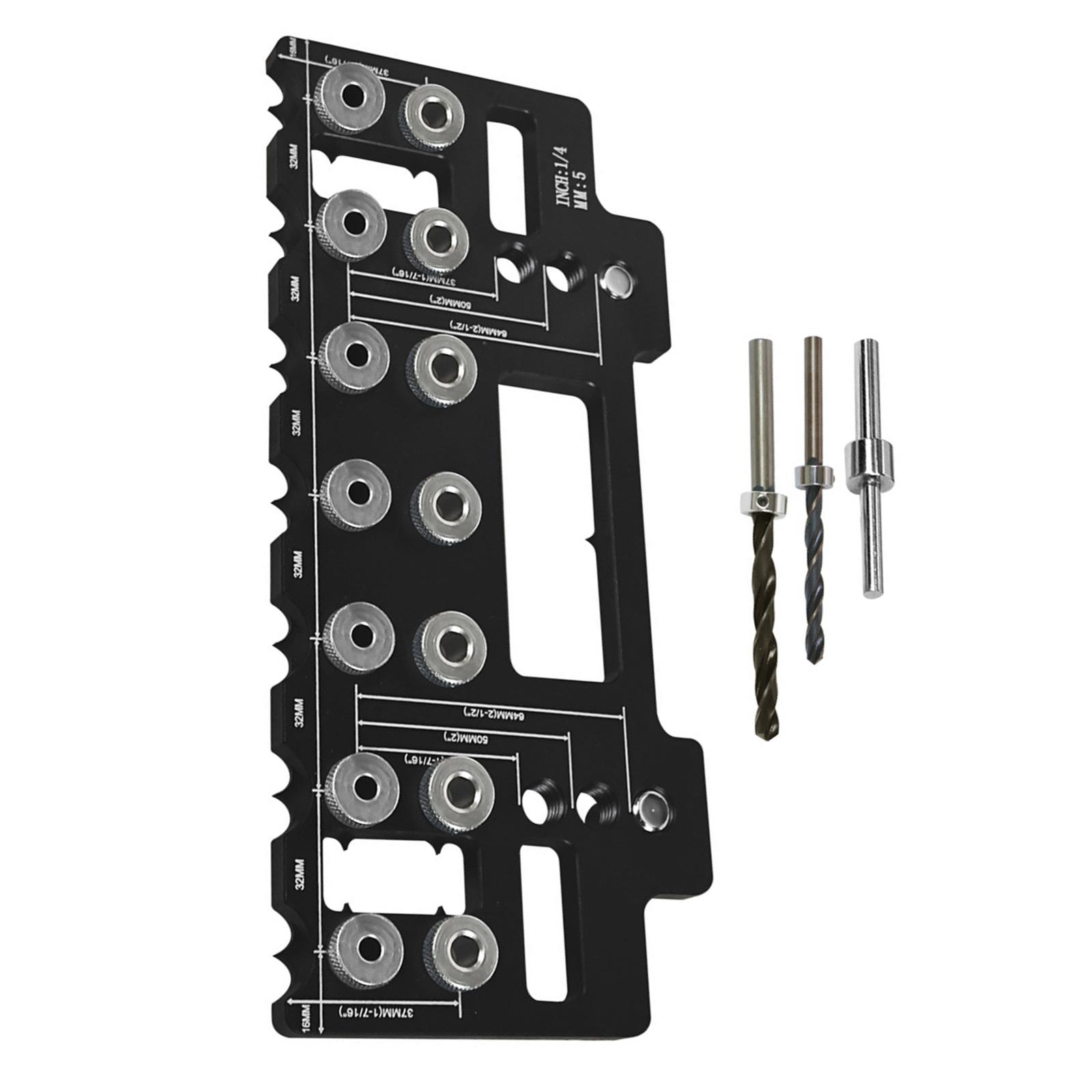 

Приспособление для штифта для полки шкафа, шаблоны для шкафа, приспособление для приспособления для полки шкафа, направляющая для сверла для штифта для полки с прямым отверстием чёрный