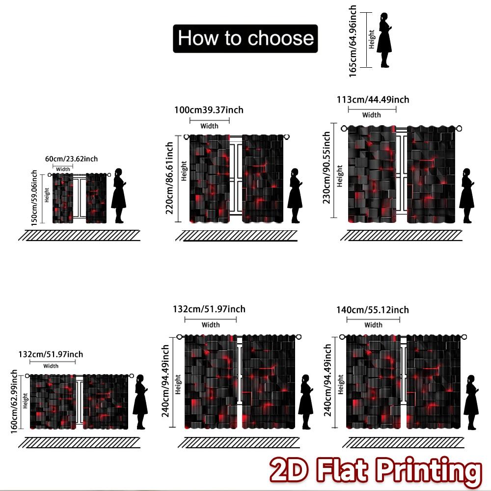 2D flat Photography Backdrop Popular Scene Backdrop Black Cubes with Red 100% Polyester Birthday Party for Holiday