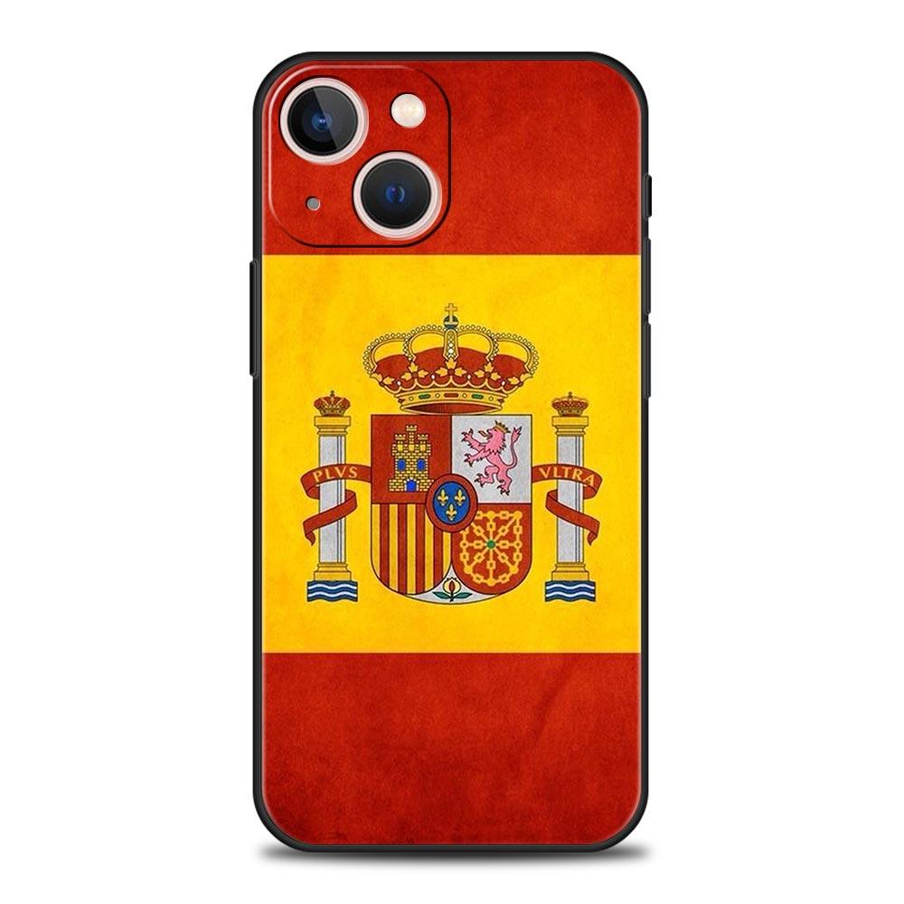 Spanien Stier Flagge Luxus Handyhülle Für iPhone 16 13 15 14 12 11 Pro MAX XR X SE XS 7 8 Plus Weiches TPU Stoßfeste Hülle