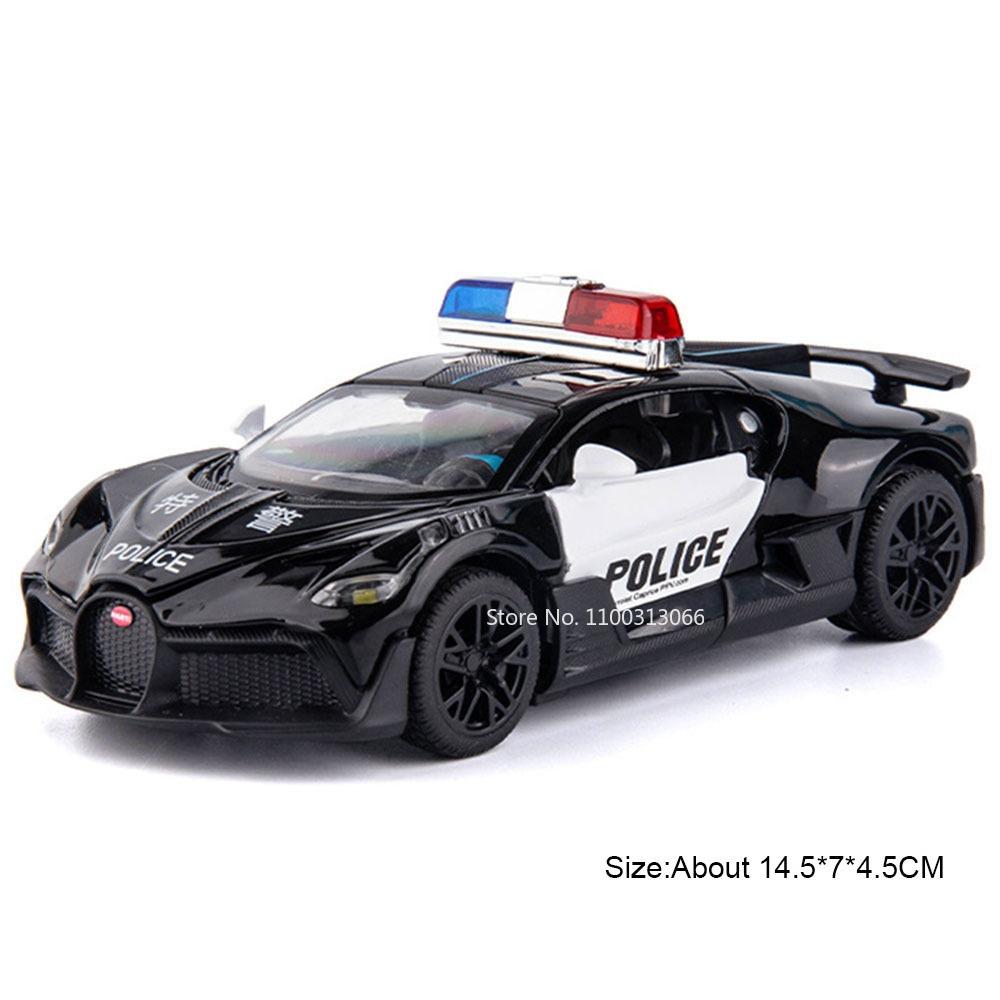 

1:32 X-TRAIL DIVO Model Toys Police Cars Alloy Diecast with Light Music Miniature Vehicle Rubber Tires Car for Kids Edutainment