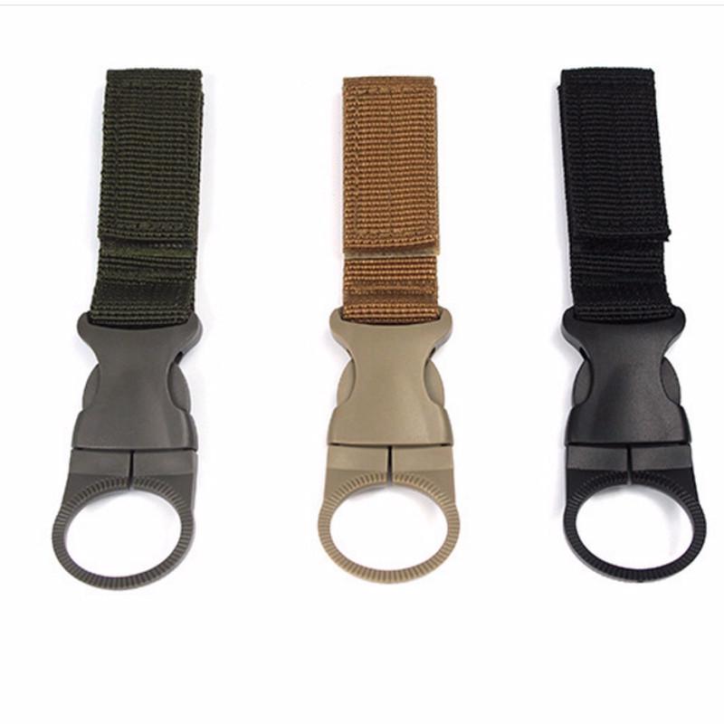 Outdoor Nylon Knapsack Detachable Water Bottle Belt Buckle Plastic Steel Mother Buckle Bottle Hang
