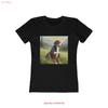 Großer Schweizer Sennenhund Damen Slim Fit Baumwoll-T-Shirt Vintage gewaschen Lässig Designer Kleidung Oberteil für den Alltag