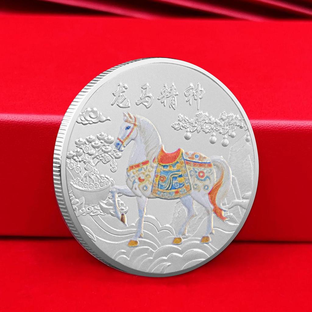 Year Of The Horse Commemorative Coin 2026 Classic Lucky Keepsake Horse For Luck Decoration Keepsake For Friends Colleagues Fans