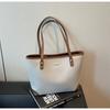 Frostet retro veske dame stor kapasitet 2025 ny vår og sommer allsidig avslappet skulderveske shoppingveske tote bag