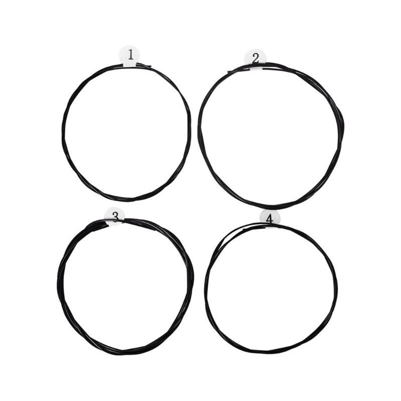Nylon Ukulele Strings Tuning Replacement 4 Pack 4 Strings for Musical Instruments Easy for Beginners Easy on Fingertips