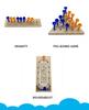 Holzspielzeug Mini-Schachtisch Spielbrettspiel Tic-Tac-Toe-Stiftbrettspiel Freizeit-Interaktionsspielzeug für Kinder Kampfspiele