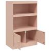 Sideboard Pink 67x39x107 Cm Steel