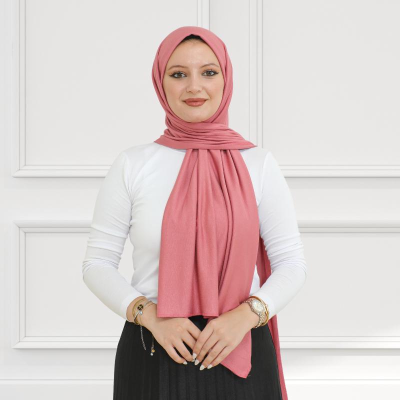 Hijab für Damen, Viskose-Schal, leicht, muslimischer Hijab, langer Schal, islamische Schals, türkisches Seiden-Kopftuch für Damen