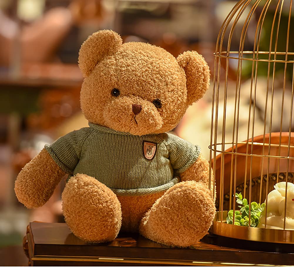 Teddy Bear Doll Dressing Bear Plush Toy Cute Stuffed Animal Holiday Gift (30cm) Suitable for Ages 6+