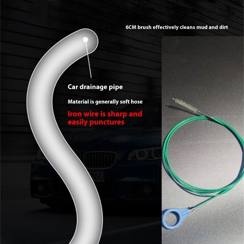 Heavy Duty Drain Clog Remover Brush With Metal Core For Kitchen Bathroom Plumbing