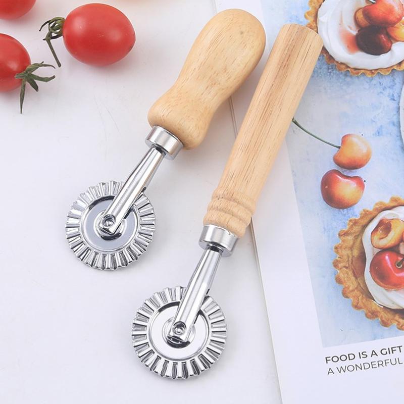 Kráječ na těsto Nerezový kulatý kráječ na pizzu Nástroje Domácí Dělič na pizzu Kuchyňské pomůcky Pečení Krájecí nástroje