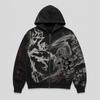 2026 Halloween Youth Trendy Printed Zip-Up Hoodie Y2KSHEINE Loose Fit Casual Sweatshirt Teens