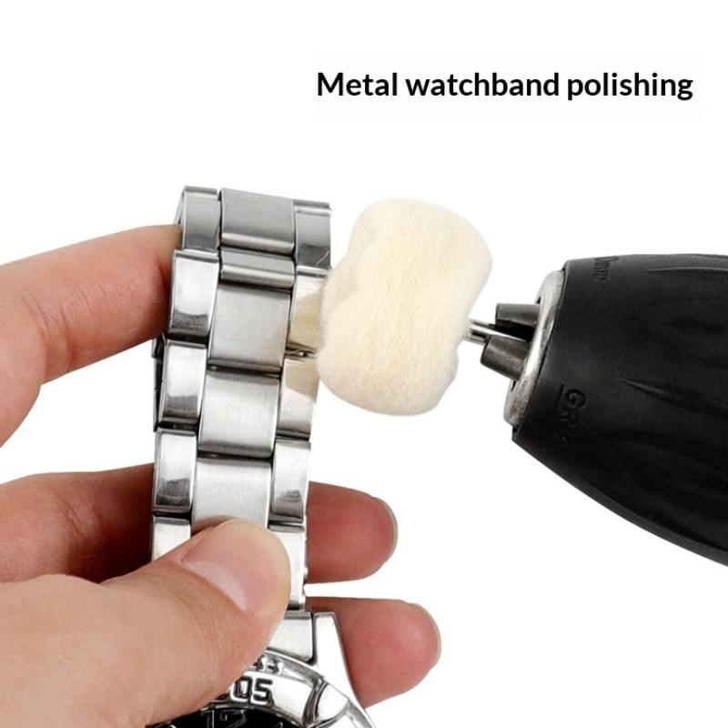 10Pcs Mini Grinding Sanding Head Abrasive Disc Felt 3Mm Shank Buffing Wheels Metal Polish Brush Drill Rotary Tool Accessories