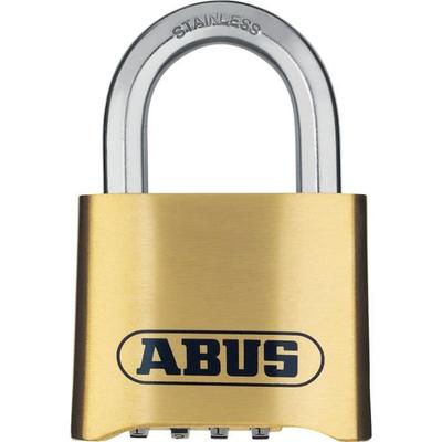 Zahlenschloss - ABUS - 180IB/50 B/DFNLI - Geschmiedeter Messingkörper - Edelstahlbügel - Vierstelliger Zahlencode