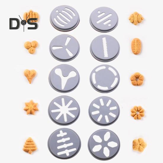 1 Set Purple Cream Syringe Food Grade Durable DIY Multi Discs Cake Decorating Injector