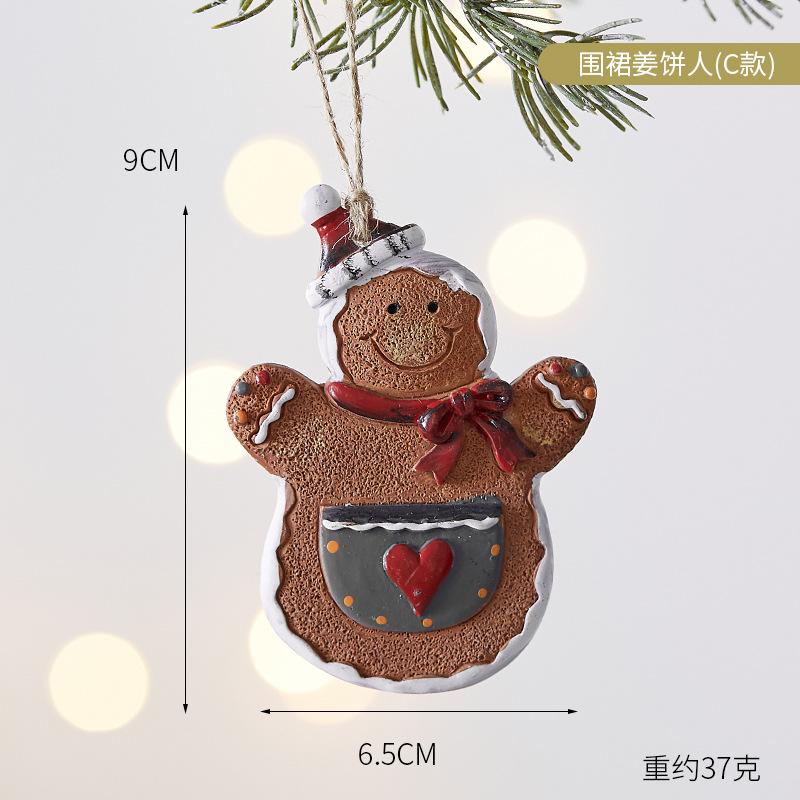 Christmas Day Decoration Gingerbread Doll Pendant Christmas Tree Gingerbread Doll Christmas Ornament Accessories