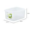 Iwasaki Industries Antibacterial and Stain-Resistant Storage Container, Jumbo Case, Medium, Deep, 7.5L, B-887 KB, Made in Japan