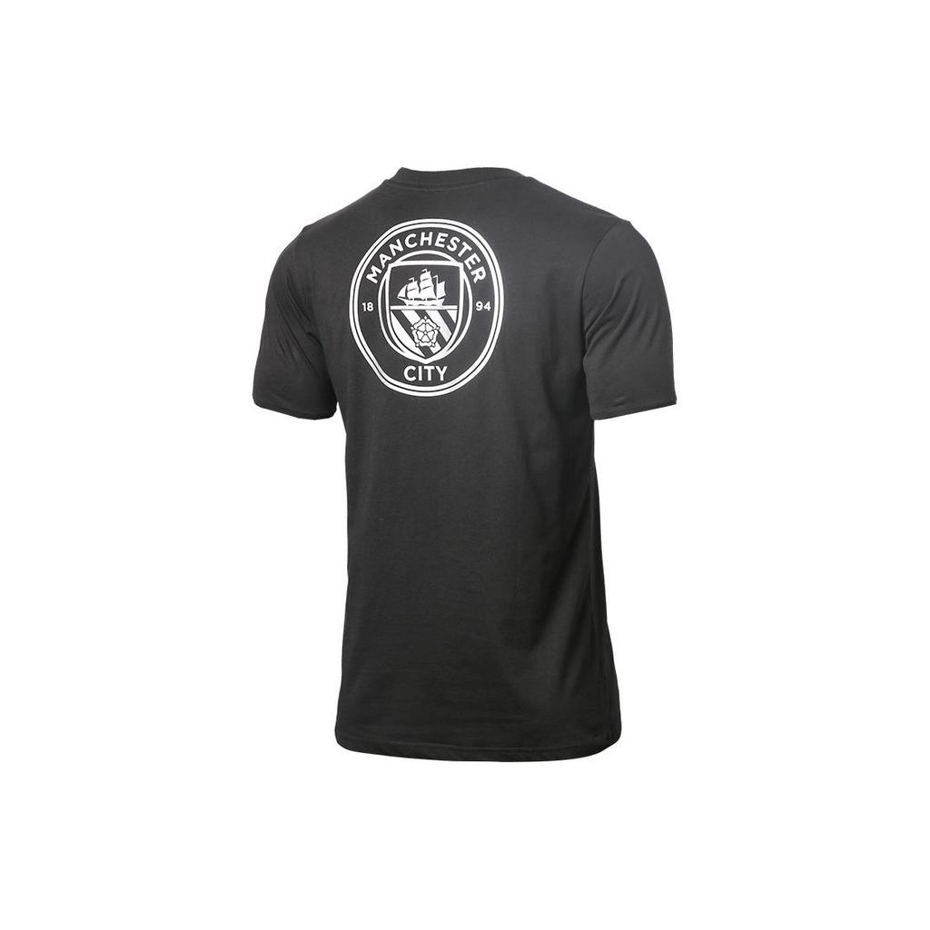 Puma Manchester City FC Casual Sports Crew Neck T-Shirt Men Tops Black 758717-11