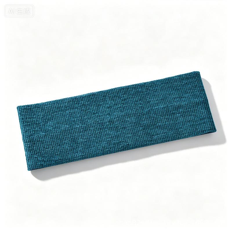 Wide-edged elastic hair band, women's face wash, makeup versatile headband, ribbed sports knitted headgear, headband.