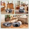 Cat Bed Donut Pet Cat Tunnel Interactive Game Toy Cat Bed Tunnels Indoor Toys Cats House Kitten Training Toy Sports Equipment