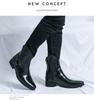 Men's Western Style Cowboy Boots - Pointed Toe, High-Top Leather Martin Boots