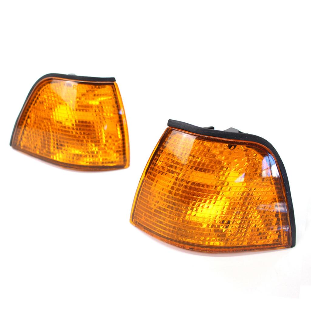 Corner Light Lens Replacement Yellow Amber Indicator Lamp Replacement For Side Corner Signal Light Fit For BMW E36 3