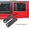 Rear Door Triangle Window Glass Cover Trim US Flag  For 2007-17 Jeep Wrangler JK