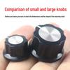 Metal Knob Power Amplifier Potentiometer with 6mm Shaft & Plastic Cap
