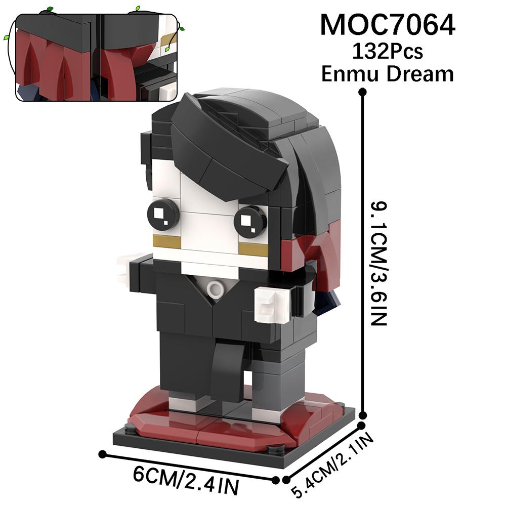 MOC Demon Bricks Anime Figure Slayer Head Tanjirou Mitsuri Inosuke Building Blocks Friends Gift Toys For Children Adult 3D Medol