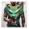 Casual Men's Clothing Ethnic Style Retro Abstract 3D Printed Short-sleeved T-shirt