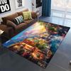 Farm Dog Cat Animal Area Rug, Countryside Decor Mat