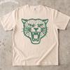 Vintage Leopard Graphic Tee, Wild Big Cat Engraved Style Shirt, Retro Jungle Wildlife Aesthetic Top, Comfort Colors® Animal Gift