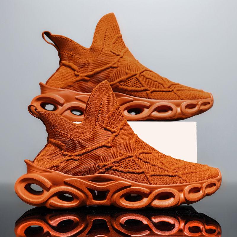 Men's Shoes Spring and Summer 2024 New Sneakers Mesh Casual Breathable Anti-odor Socks Shoes Running Sports Old Dad Shoes